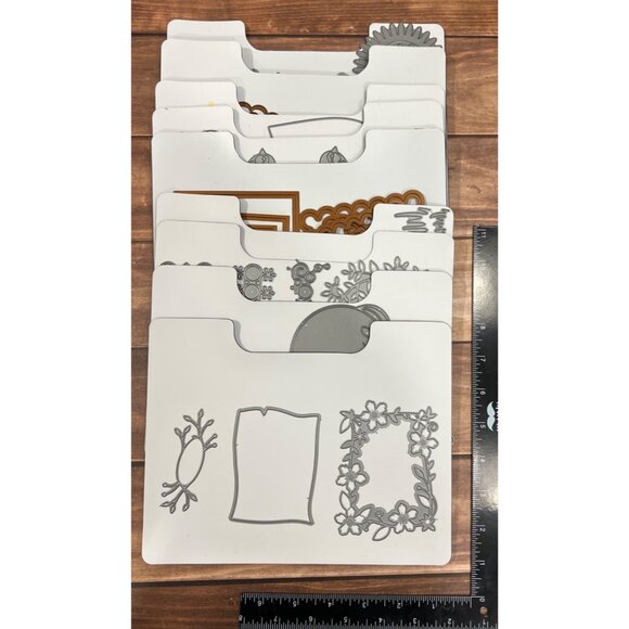 50+ Unbranded Die Cutters On 9 Magnetic Boards In ArtBin Case Mixed Theme thin - Picture 5 of 5